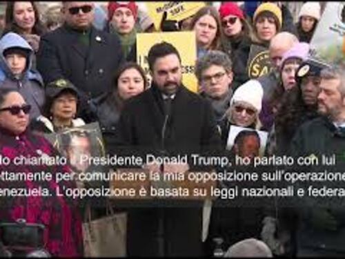 Mamdani su operazione in Venezuela: Ho comunicato a Trump la mia opposizione