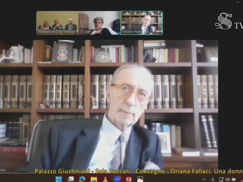 Feltri si commuove ricordando Oriana Fallaci