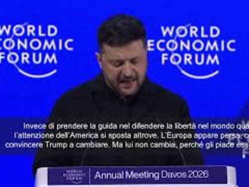 Zelenky a Davos: L'Europa pensa che Trump cambierà, ma non cambierà