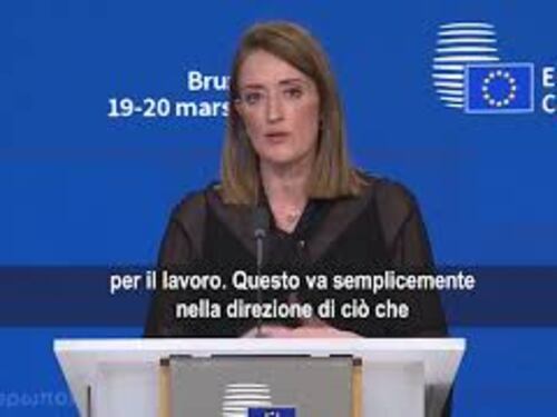 Metsola: Il Parlamento europeo sta accelerando su un accordo commerciale con gli Usa