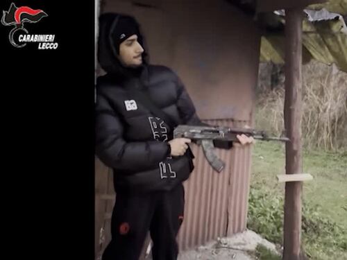 Baby Gang, il momento dell'arresto
