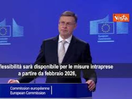 Dovombrokis (Ue): Si a flessibilità per energia, fino allo 0,6% nel triennio
