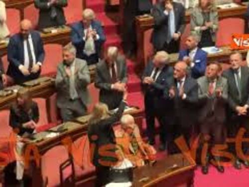 Standing ovation per Alex Zanardi in Aula al Senato