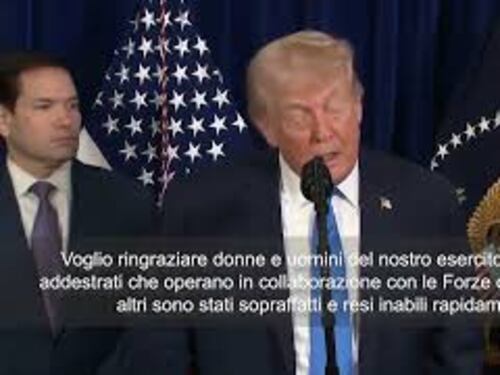 Trump: Nessun militare USA ucciso e nessun equipaggiamento perso SOTTOTITOLI