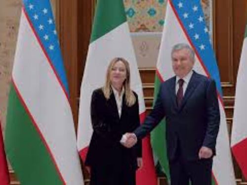 Meloni in Uzbekistan ricevuta da Presidente Mirziyoyev. Conclusa a Tashkent la missione in Asia