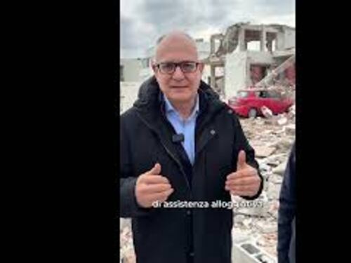 Esplosione a Piana del Sole, sopralluogo del Sindaco Gualtieri