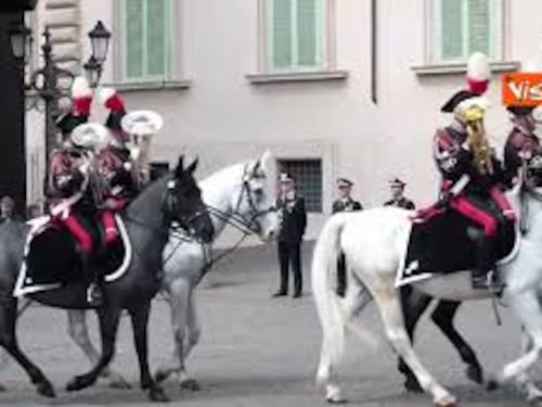 Ecco Briciola, il cane mascotte al cambio della Guardia in forma solenne al Quirinale