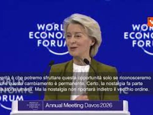 Von der Leyen a Davos: Costruire indipendenza Europa, vecchio ordine non tornerà