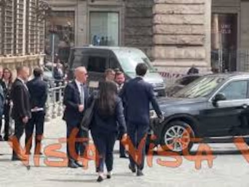 Rubio arriva a Palazzo Chigi per incontrare Meloni