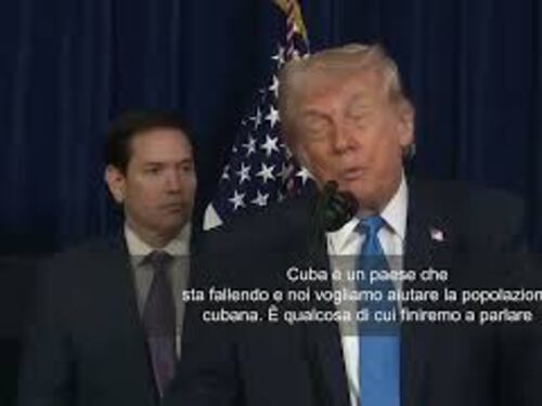 Trump: Cuba sta fallendo, vogliamo aiutare la popolazione