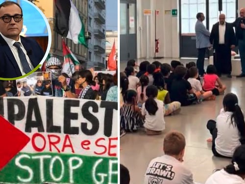"Italia agli italiani", una frase che sottoscrivo, al contrario della sinistra che sfila con le bandiere del peggior terrorismo internazionale