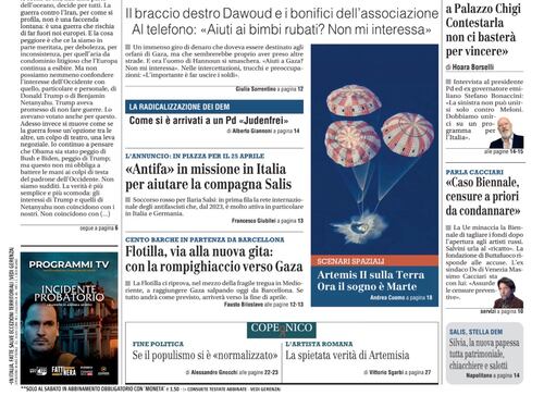 La prima pagina del Giornale: I negoziati Iran-Usa, il tesoretto di Hannoun e le elezioni in Ungheria