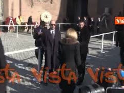 Anna Wintour ai funerali di Valentino a Roma