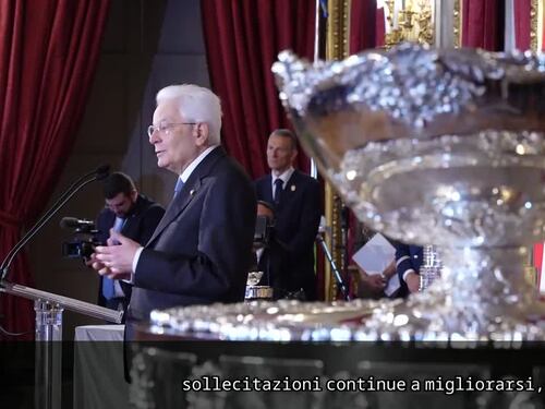 I campioni azzurri del tennis da Mattarella