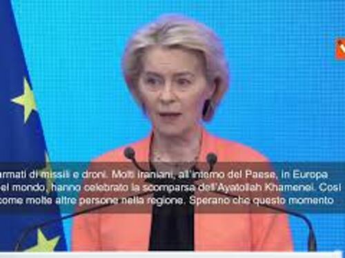 Crisi Iran, Von der Leyen: Non si dovrebbero versare lacrime per morte Khamenei