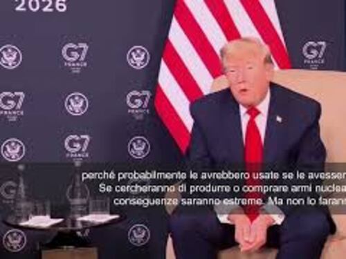 Accordo Usa-Iran, Trump: La cosa piì importante è che Teheran non abbia arma nucleare