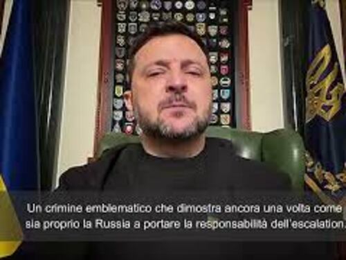Zelensky: "Attacco russo sul bus dei minatori è crimine emblematico, il male va fermato"