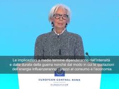 Lagarde (Bce): Tassi fermi al 2%. Siamo ben posizionati per navigare incertezza da crisi in Iran