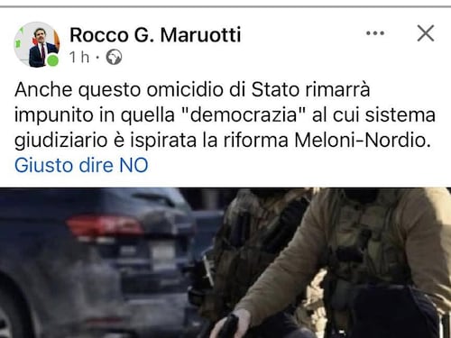 Il giudice e il post cancellato