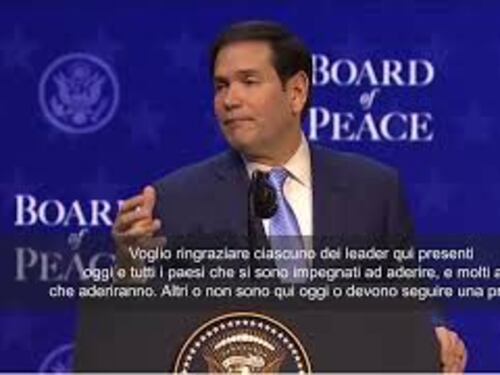 Board of peace, Rubio: Altri aderiranno, anche chi deve seguire procedure costituzionali