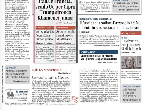 La prima pagina del Giornale: Caccia a chi specula su bollette e benzina, da Italia e Francia lo scudo Ue per Cipro, curdi pronti all’offensiva