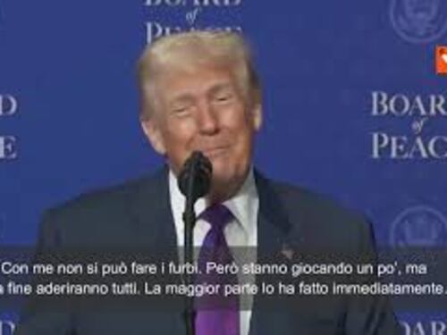 Board of Peace, Trump: "C'è qualcuno che vuol fare il furbo ma con me non funziona"