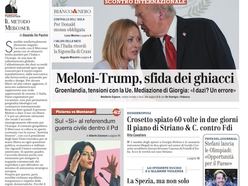La prima pagina del Giornale: la sfida dei ghiacci, le “spiate” a Crosetto e l’omicidio di La Spezia
