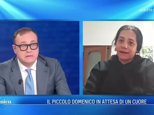 "Provo tanto dolore, voglio solo che mio figlio torni a casa". A Domenica in il racconto della mamma del bimbo col cuore "bruciato"