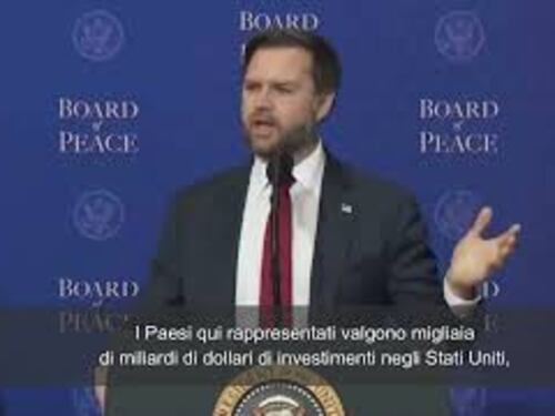Vance: "Il Board of Peace porterà grande prosperità per gli Stati Uniti"