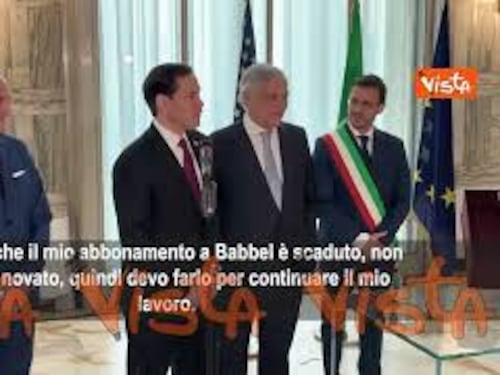 Rubio: Sto imparando l'italiano ma mi è scaduto l'abbonamento a Babbel