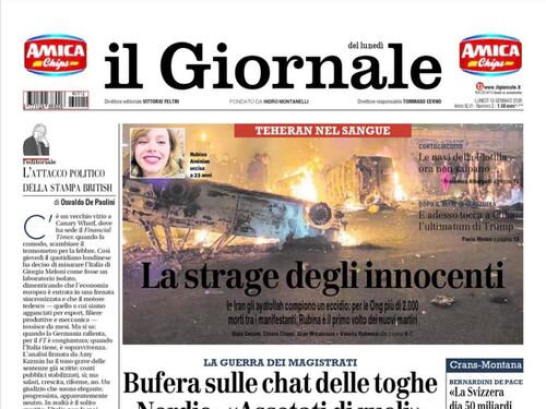 La strage degli innocenti in Iran, le chat delle toghe e il caso Report