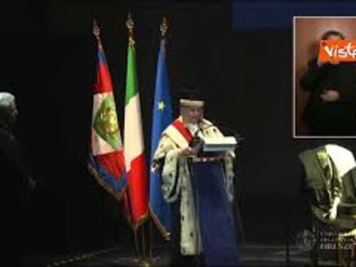 Mattarella riceve laurea ad honorem in Politica e istituzioni per 150esimo Cesare Alfieri di Firenze