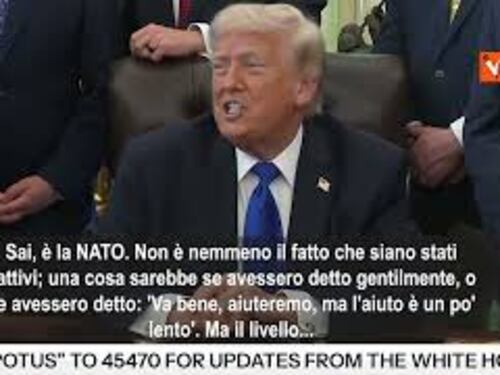 Trump: Valuto ritiro truppe dall'Italia, non hanno aiutato in Iran