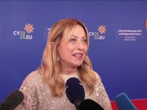 Meloni ai cronisti al punto stampa a Nicosia: "Signori me ne vado a pranzo, poi me ne vado"
