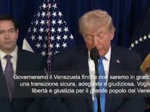 Trump: Governeremo Venezuela fino ad una transizione giusta. Vogliamo pace