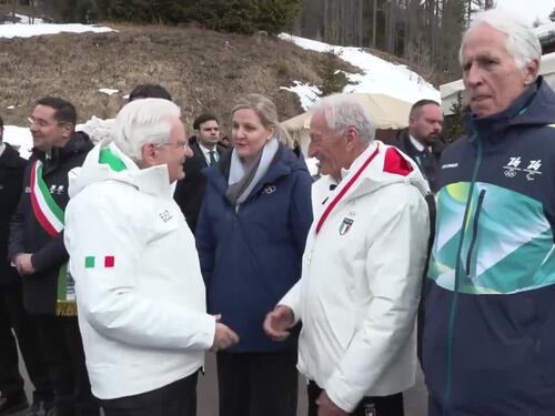 Olimpiadi, Mattarella al SuperG femminile