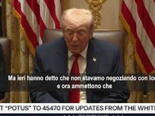 Trump: La ragione per cui l'Iran vuole un accordo è che gli abbiamo spaccato il c*lo SOTT