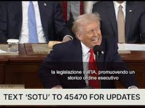 Trump al discorso sullo stato dell'Unione: Melania è una star del cinema