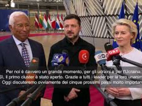 Zelensky a Bruxelles: Al via negoziati per ingresso Ucraina in Ue, grazie a tutti i leader