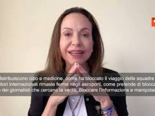 La leader dell’opposizione Machado dall'esilio: È arrivato il momento che io torni in Venezuela