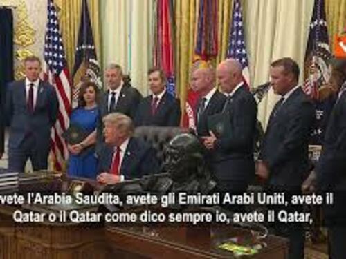 Trump: Vogliamo essere rimborsati per lo stretto di Hormuz