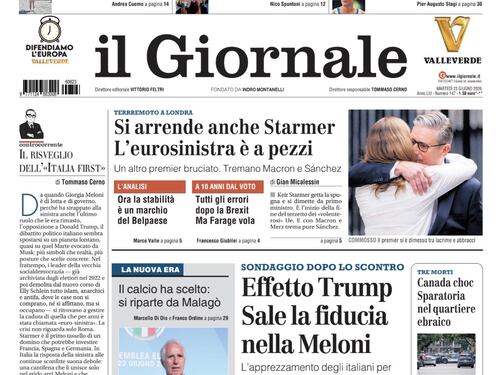 Starmer si dimette, sale la fiducia nella Meloni, sparatoria in Canada