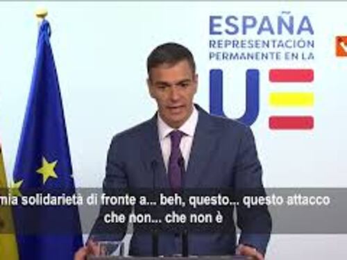 Solidarietà di Sánchez a Meloni: Non saprei nemmeno come definire l'attacco di Trump