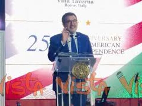 250esimo Usa, Salvini a Villa Taverna: Taglio il discorso perché arriva ottimo profumo di hamburger