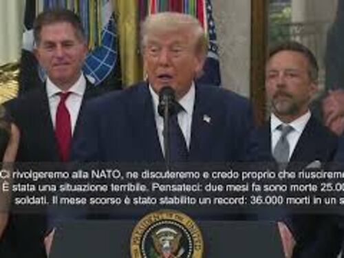 Trump: Putin vuole finire la guerra, ne parlerò alla Nato