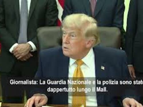 Trump: Sabotaggio alla Reflecting Pool Washington, vandali hanno tagliato fondo con un coltello