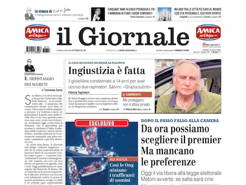 Via libera alla legge elettorale, caso Roggero, Ong: l’esclusiva del Giornale su Sea Watch