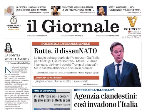 Rutte il dissenNATO, il business dell’illegalità, ceduta Villa Certosa