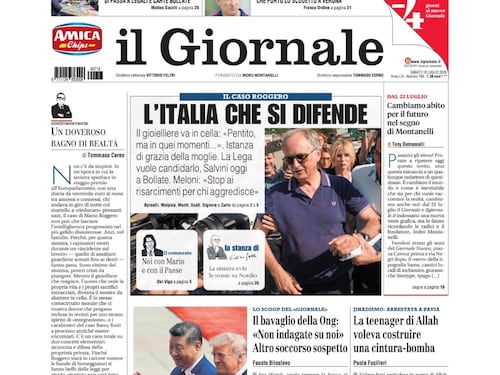 Il caso Roggero, il bavaglio della Ong, jihadismo in Lombardia