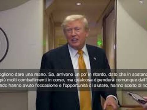 Trump: Se ritiro truppe dall'Europa? Dipende come andrà con Groenlandia, non ho deciso